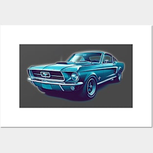 60s Ford Mustang Posters and Art